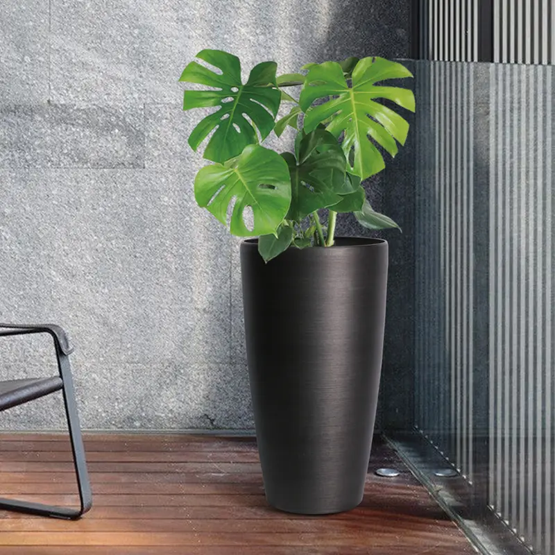 Obsidian Grey-Pot Contemporary Round.webp