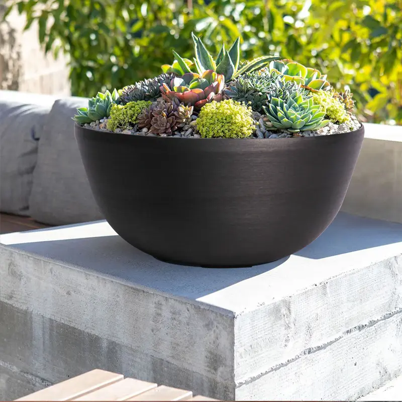 Pot Oslo Round-Obsidian Grey.webp